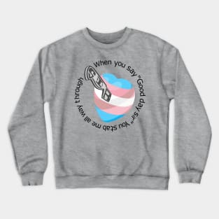 Transgender heart Crewneck Sweatshirt